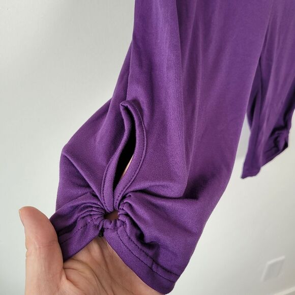 Set Of 3 NEW Biker Shorts Knee Length Under Skirt Modesty Red Purple White Large - Picture 13 of 14